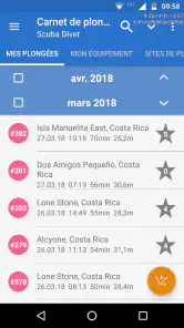 DiveMate (Carnet de Plongée) screenshot