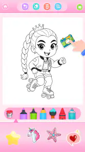 Doll Princess Coloring Games screenshot