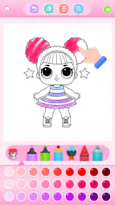 Doll Princess Coloring Games screenshot