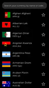 DollarWise Currency Converter screenshot