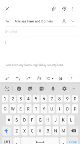 E-mail screenshot