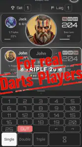 Easy Darts Scorer: Scoreboard screenshot
