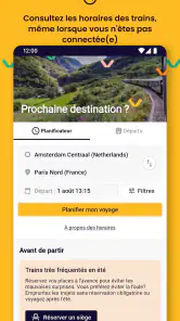 Eurail/Interrail Rail Planner screenshot