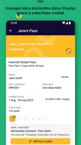 Eurail/Interrail Rail Planner screenshot