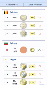 Euro Coin Collection screenshot