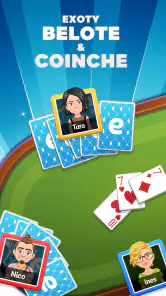 Exoty Belote en ligne, Coinche screenshot