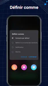 Faire sonnerie, Couper musique screenshot