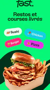 Fast: Livraison repas, courses screenshot