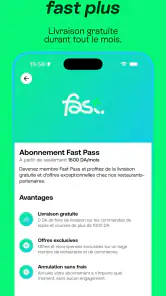 Fast: Livraison repas, courses screenshot
