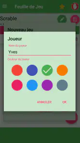 Feuille de Score screenshot