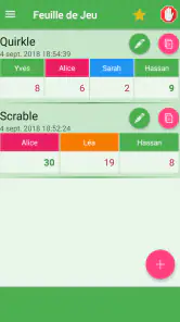 Feuille de Score screenshot