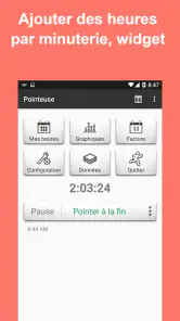 Feuille temps - Heures travail screenshot