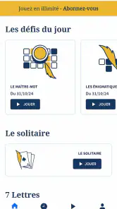 Figaro Jeux : Jeu mots fleches screenshot