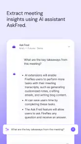 Fireflies: AI notetaker screenshot