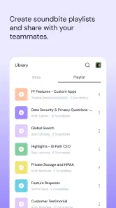 Fireflies: AI notetaker screenshot