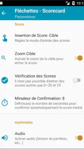Fléchettes - Score screenshot