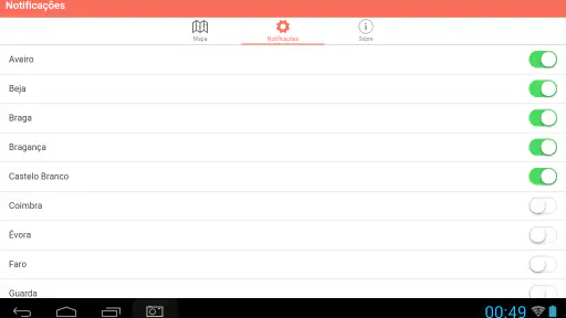 Fogos.pt screenshot