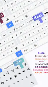 Fonts Aa - Fonts Clavier screenshot