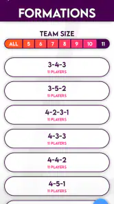 Football Lineup Manager screenshot
