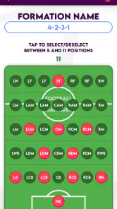 Football Lineup Manager screenshot