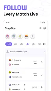 Football Live Scores: SnapGoal screenshot