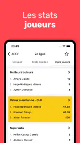 Footstats screenshot