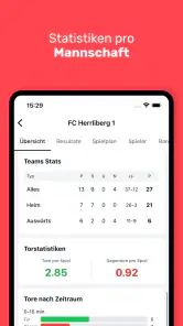 Footstats screenshot