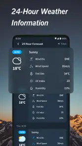 Français:Météo chaude screenshot