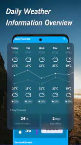 Français:Météo chaude screenshot