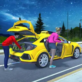 France taxi car driving game screenshot