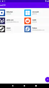 FreeOTP Authenticator screenshot