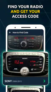 Générateur de codes autoradio screenshot