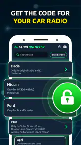 Générateur de codes autoradio screenshot