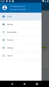 Gestionnaire fichiers Alfafile screenshot