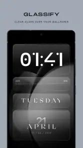 Glassify - Widgets & Thèmes screenshot