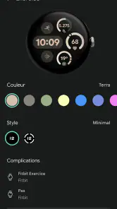 Google Pixel Watch screenshot