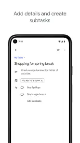Google Tasks screenshot