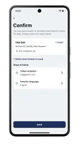 HAC Tickets screenshot