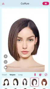 Hairstyle Try On - AI coiffeur screenshot