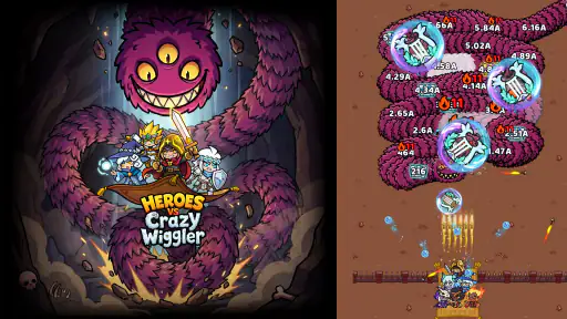 Heroes vs Crazy Wiggler screenshot