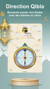 Heure de Prière, Azan, Qibla screenshot