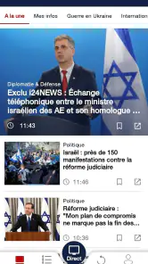 i24NEWS screenshot