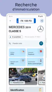 Immatriculation du véhicule screenshot