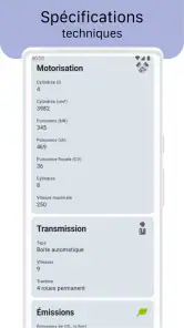 Immatriculation du véhicule screenshot