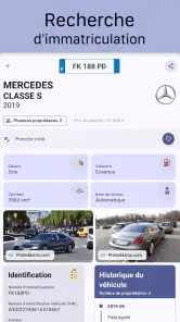 Immatriculation du véhicule screenshot