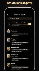 inProfile : Traqueur Profil screenshot
