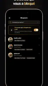 inProfile : Traqueur Profil screenshot