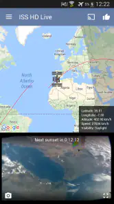 ISS Live Now: Terre en direct screenshot