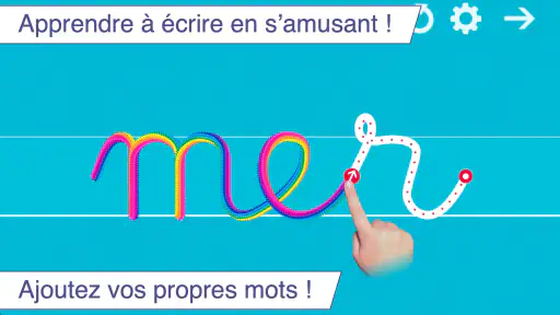 J'écris les lettres en cursive screenshot