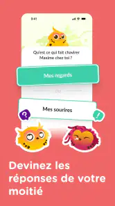 Jeu Couple & Quiz - LovBirdz screenshot